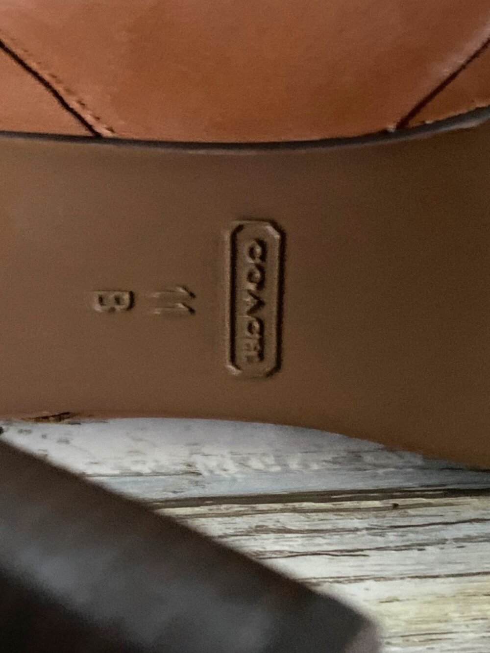 Coach Apple A7019 Leather Shearling Platform Ankle Boots Tan Size 11B - Picture 10 of 14